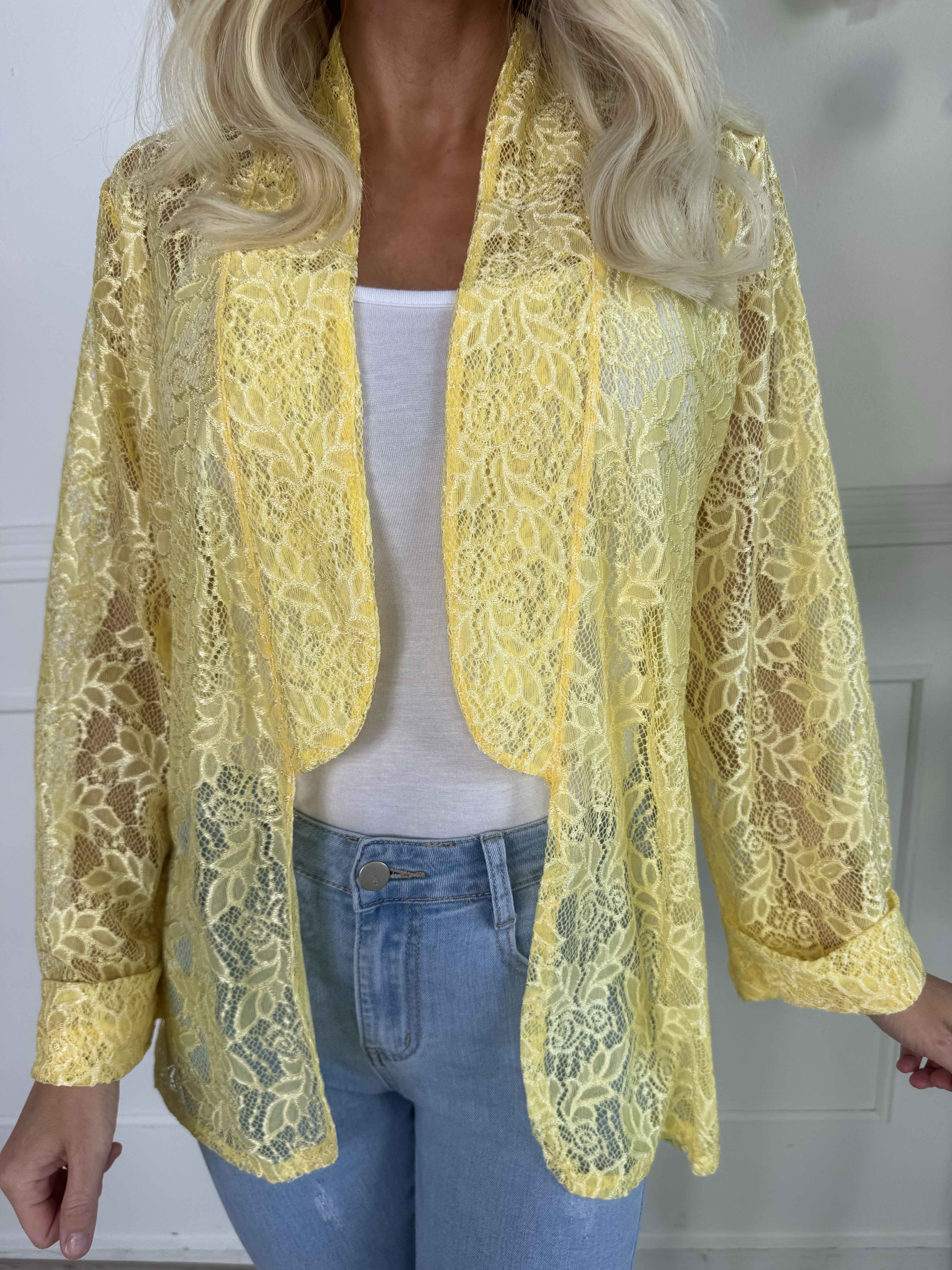 Sigga - Fin cardigan i blonder